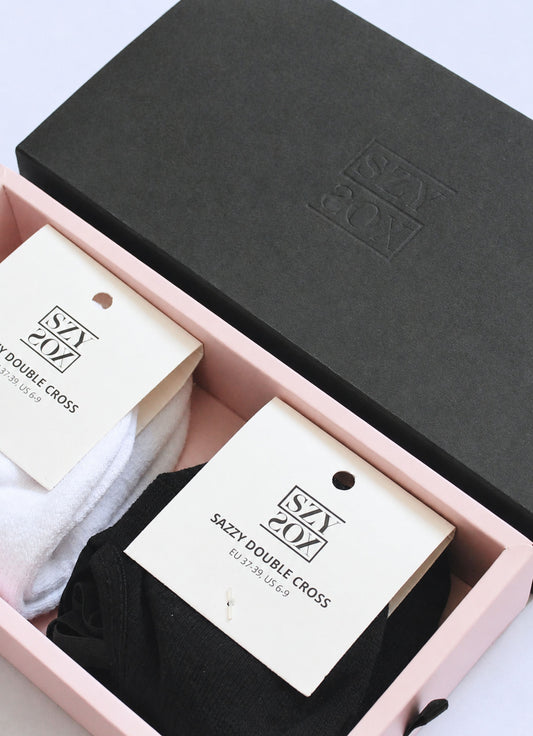2-pack Sazzy Double Cross (Black & White)