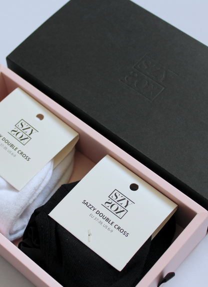 2-pack Sazzy Double Cross (Black & White)