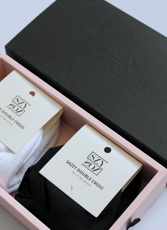 2-pack Sazzy Double Cross (Black & White)